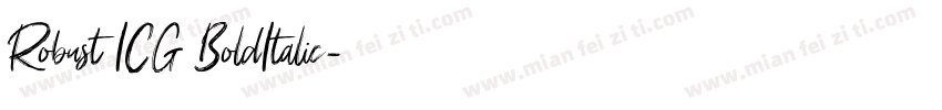 Robust ICG BoldItalic字体转换